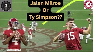 Alabama QB Battle: Jalen Milroe vs Ty Simpson|Highlights