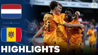 Netherlands U21 3-0 Moldova U21 | EURO U21 | Highlights and Goals