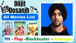 Diljit Dosanjh Box Office Collection Hit and Flop Blockbuster All Movie List | #filmycollectionz