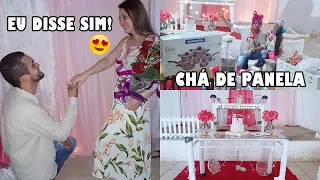 CHÁ DE PANELA + PEDIDO DE CASAMENTO ❤️ | Morando Junto