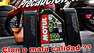 ⚠️Aceite Motul⚠️ que está pasando?? // Ya no confíes este aceite para #tu #moto