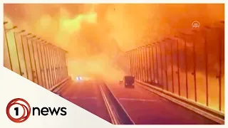 Putin accuses Ukraine of ‘terrorism’ over Crimea bridge explosion