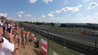 F1 Hungaroring 2019 - Race start - Bronze 1 Tribune - Sector E - 1st row 4k cam