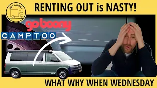 RENTING OUT CAMPERVAN detailed REVIEW | What CAMPTOO and GOBOONY do not tell you!