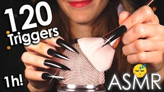 [ASMR] 120 Best Triggers For Sleep & Deep Relaxation 😴 1Hr (No Talking)