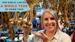 Here's How We Cure & Store our Garlic for a Whole Year! | Hardneck Garlic