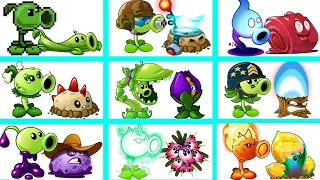 16 Pair PEA & Support Plant Battlez - Who Will Win? - PvZ 2 Team Plant vs Team Plant