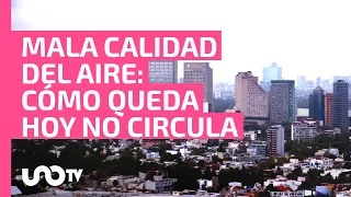 ¡No salgas! Alertan por mala calidad del aire en CDMX y Edomex