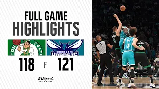 HIGHLIGHTS: Celtics can't close out Hornets in frustrating 121-118 overtime loss to end road trip