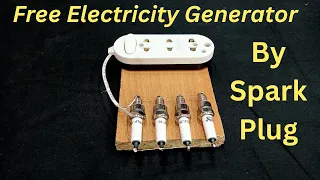 How To Make Free Electricity Generator By Spark Plug Free Energy