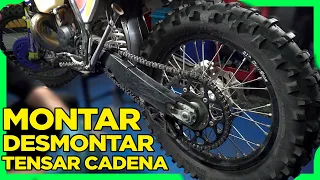 Poner, Quitar y Tensar cadena de moto (Enduro) | Distrito Enduro
