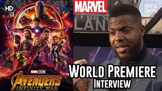 Winston Duke (M'Baku) on the bold, diverse cast of Avengers Infinity War - World Premiere Interview