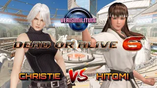 DEAD OR ALIVE 6: CHRISTIE VS HITOMI ONLINE RANKED BATTLE