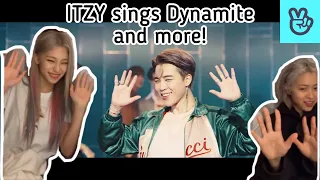 [Vlive] ITZY sings BTS’ Dynamite, TWICE’s More & More, BLACKPINK’s How you Like That and more!