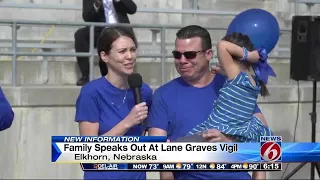 Family speaks out at Lane Graves vigil