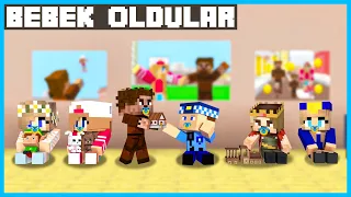 MİNECRAFT ŞEHİRDEKİ HERKES BEBEK OLDU FİLMİ! 😍 - Minecraft ZENGİN FAKİR HAYATI