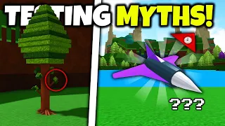 Testing HIDDEN MYTHS in Build a boat for Treasure ROBLOX