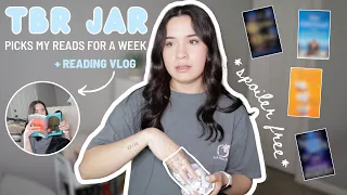 TBR Prompt Jar Chooses What I Read For A Week + Weekly Reading Vlog | SPOILER FREE