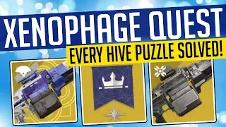 Destiny 2 | XENOPHAGE QUEST! Every Hive Rune Puzzle SOLVED w/ Timestamps!
