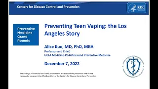 PMGR: Preventing Teen Vaping, the Los Angeles Story