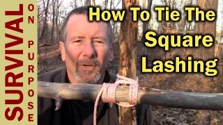 How to Tie a Square Lashing - Boy Scout Knots and Lashings