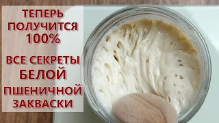 ВСЕ о пшеничной закваске из холодильника на муке высшего сорта ! (Как вывести, кормить и хранить )