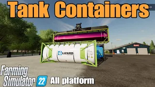 Tank Containers  / mod for all platforms on FS22