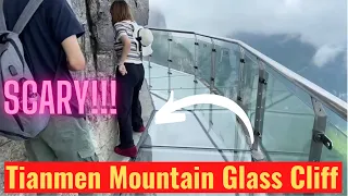 Tianmen Mountain Glass Cliff at Zhangjiajie City - China