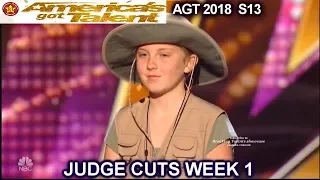 Lilly Wilker Animal Impressionist Takes Us to the Jungle America's Got Talent 2018 Judge Cuts 1 AGT