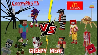 Creepypasta Legends VS McDonalds Monsters [Minecraft PE]