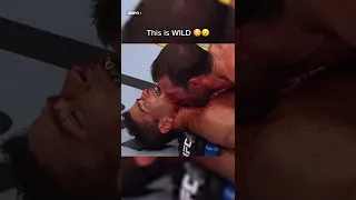 Rockhold smeared his blood all over Costa’s face 😳 #UFC278 #ufc #mma #fight #tough #wild #shorts