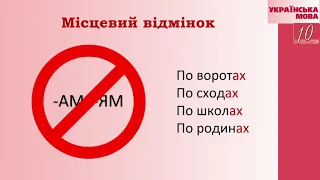 Українська мова, 10 клас. Складні випадки відмінювання іменників.