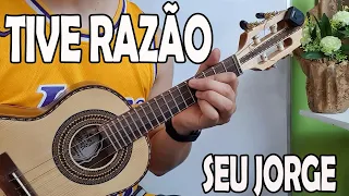 APRENDA "TIVE RAZÃO" - SEU JORGE no CAVAQUINHO - AULA DE CAVAQUINHO -  LÉO SOARES