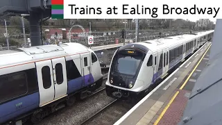 District, Central, GWR And Elizabeth Line Trains At Ealing Broadway