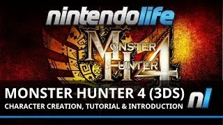 Monster Hunter 4 (3DS) Character Creation, Tutorial and Introduction