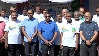 Fijian Minister for Agriculture officiates at the Desertification and Drought Day 2020