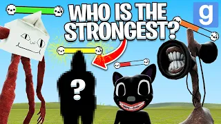 WHO IS THE *NEW* STRONGEST TREVOR HENDERSON CREATURE? (Garry's Mod Sandbox) | JustJoeKing