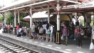 Train from Bangkok to Hua Hin, Thailand