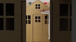 Cardboard Playhouse for Kids