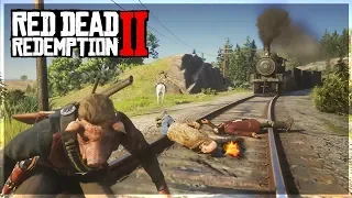 LOL Epic Lasso Trolling on RDR 2! (Red Dead Redemption 2 Funny Moments)