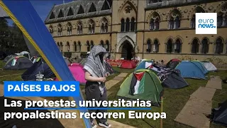 Más de 30 detenidos en Ámsterdam mientras las protestas universitarias propalestinas recorren Europa