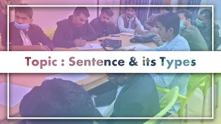 Sentence and its types