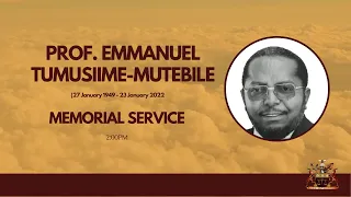 Prof. Emmanuel Tumusiime - Mutebile Memorial Service