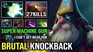 Brutal Knockback 100% Free Hit Perfect Position Sniper | Machine Gun Attack Speed 7.30c Dota 2