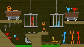 Red and Blue , Stickman Animation - All Part 30-40