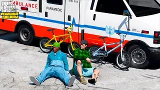 РЕАЛЬНЫЕ ПАЦАНЫ В GTA 5 - КАТАЕМ НА BMX ПО ГОРОДУ! НЕУДАЧНО СПРЫГНУЛ С КРЫШИ НА БМХ! 🌊ВОТЕР