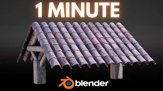 Create Roof Tiles in Blender in 1 Minute!