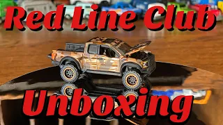 New Hot Wheels Red Line Club Unboxing Ford F150 Raptor, RLC. The Diecast Investor.