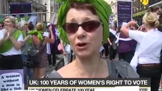 Mass march across UK on 100 years of women's right to vote