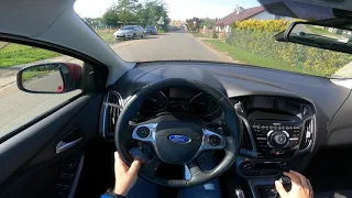 Relaxing car ride - POV (ASMR) - Ford Focus Mk3